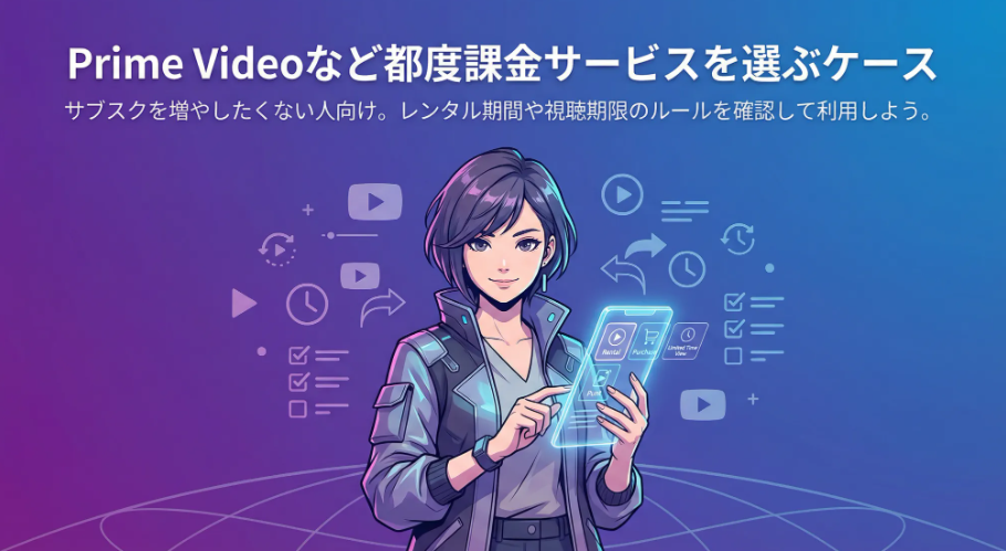 Prime Videoなど都度課金サービスを選ぶケース