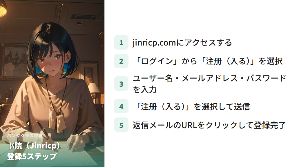 书院(Jinricp)サイトでの有料視聴と登録方法