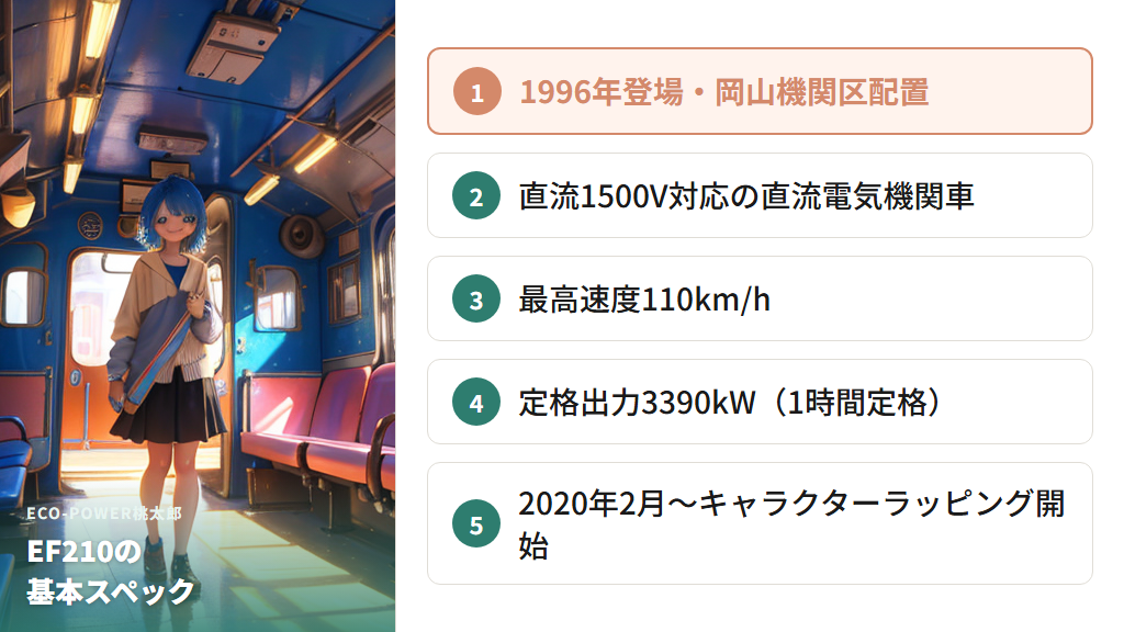 ECO-POWER桃太郎（EF210）の基本情報と愛称の由来