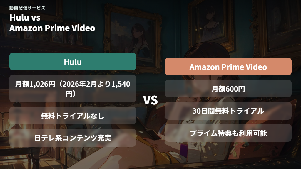 Hulu・Amazon Prime Video・Leminoでの「わたなれ」配信状況