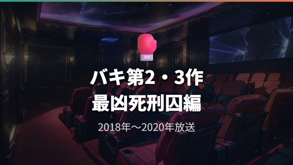 「バキ」最凶死刑囚編・大擂台賽編（第2・3作）の内容と見どころ