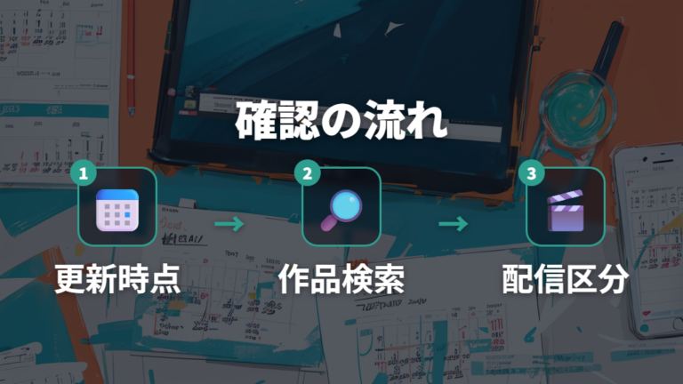 配信中サービスの確認方法は更新日と公式確認をセットにする