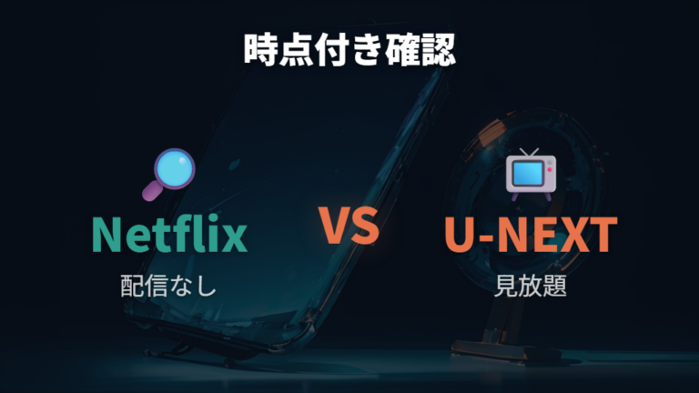 Netflixの配信有無は時点付きで確認する