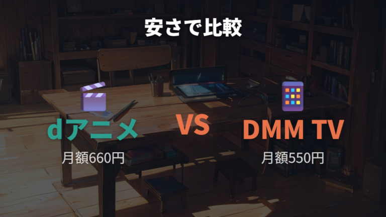 安く見やすいアニメ専門サービスはDMM TVを確認する