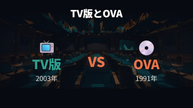 TV版とOVAの違いを作品年と話数で整理する