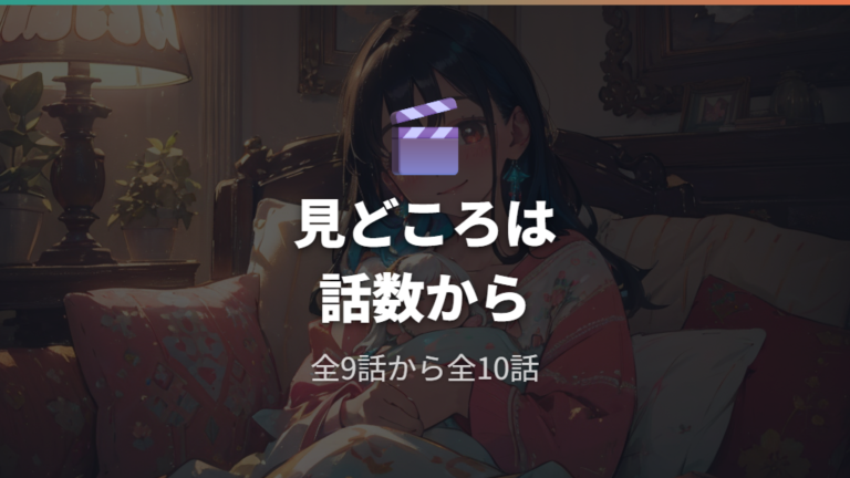 視聴前に見る見どころ（話数・主演）