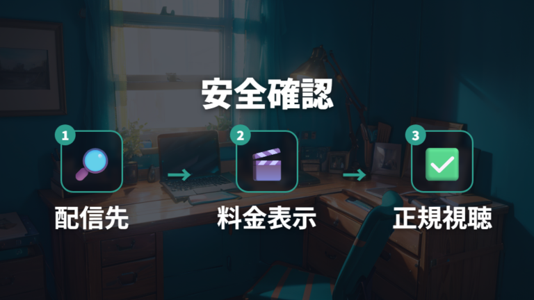 安全に視聴するための注意点は正規サービス確認から始める
