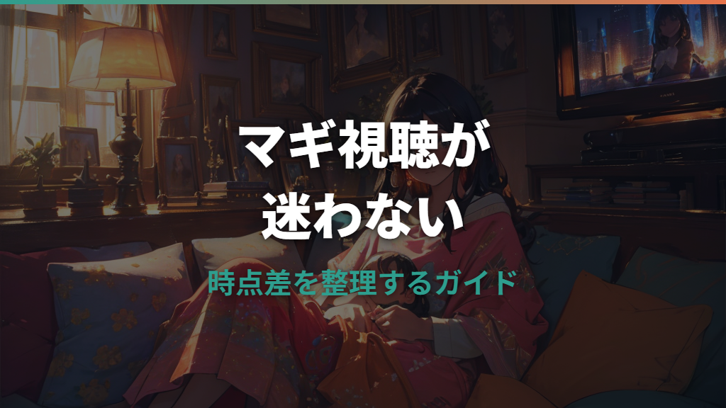 マギはどこで見れる?配信サービスと見る順番を時点別に整理