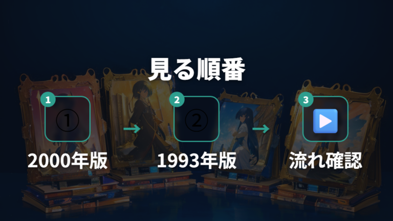OVA版の見る順番と違いは制作順と時系列で変わる