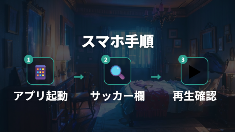 スマホアプリでの見方は契約後の再生手順を押さえる