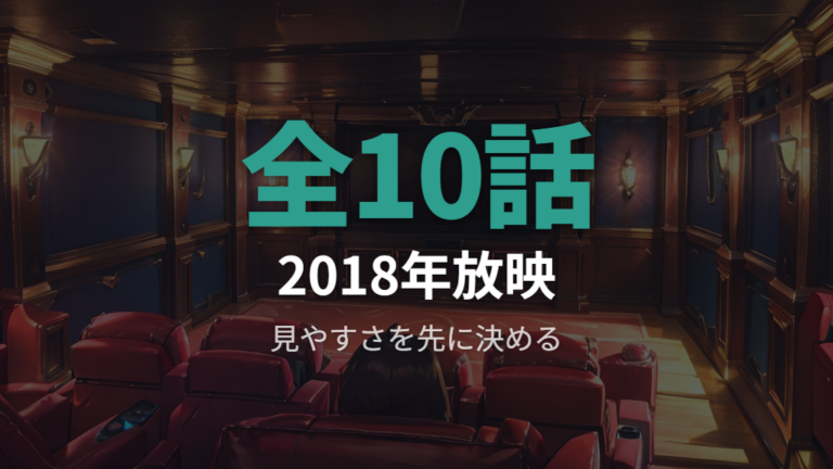 作品情報を知ってから見ると一気見しやすい