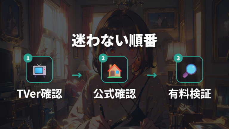 見逃した回を探す手順を決めて迷わず確認する