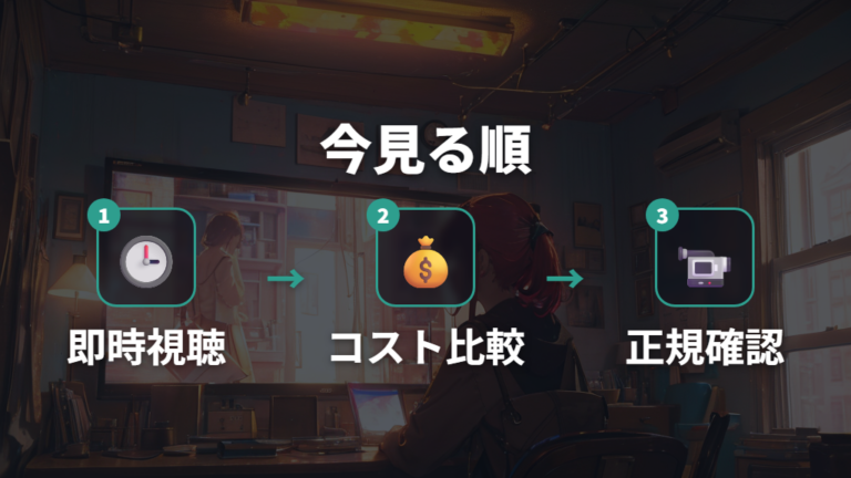 今すぐ見るならどの方法を選ぶべきか
