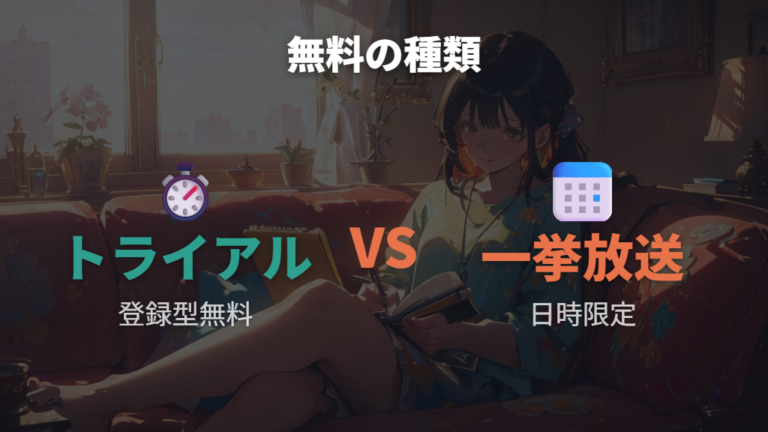 無料で見る方法はあるかを無料期間と一挙放送で分ける