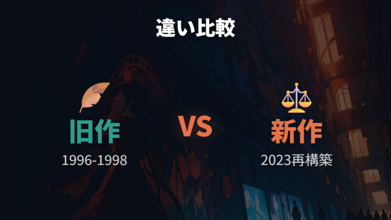 旧作と新作アニメの違いをキャストと制作情報で比べる
