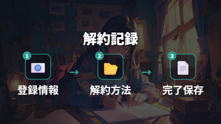 配信サービス利用時の注意点は解約情報の保存が大切